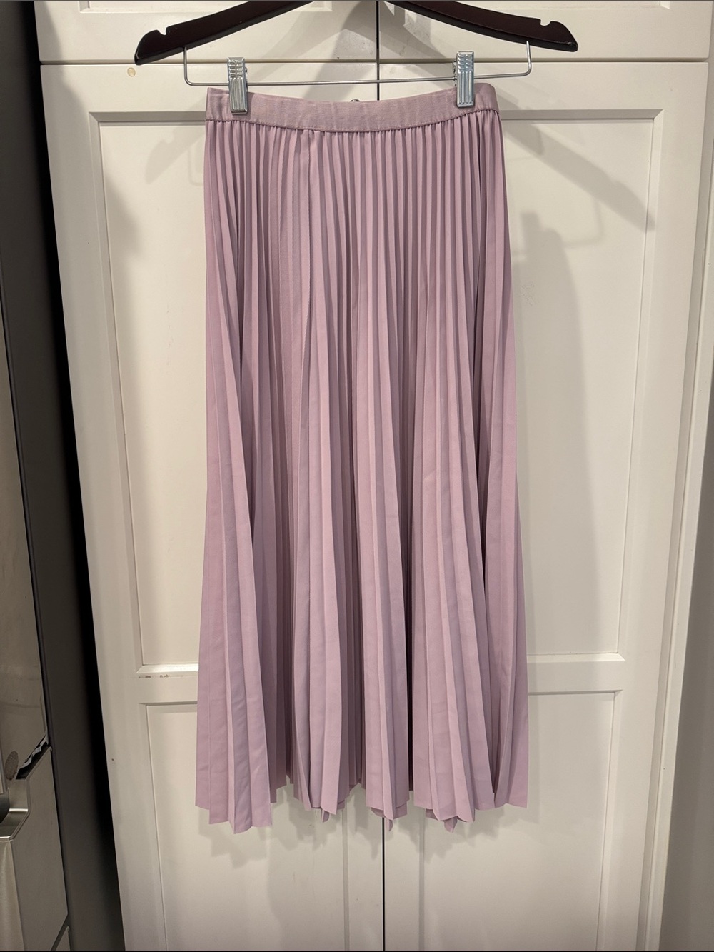 Chicwish Pleated Lavender Midi Skirt